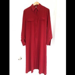 Red Long Sleeve Dress